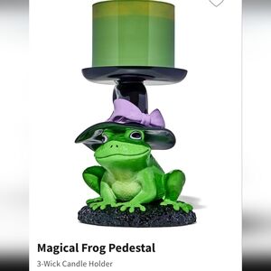 Bath and Body Works 2025 Halloween Magical Frog 3 Wick Candle Holder
